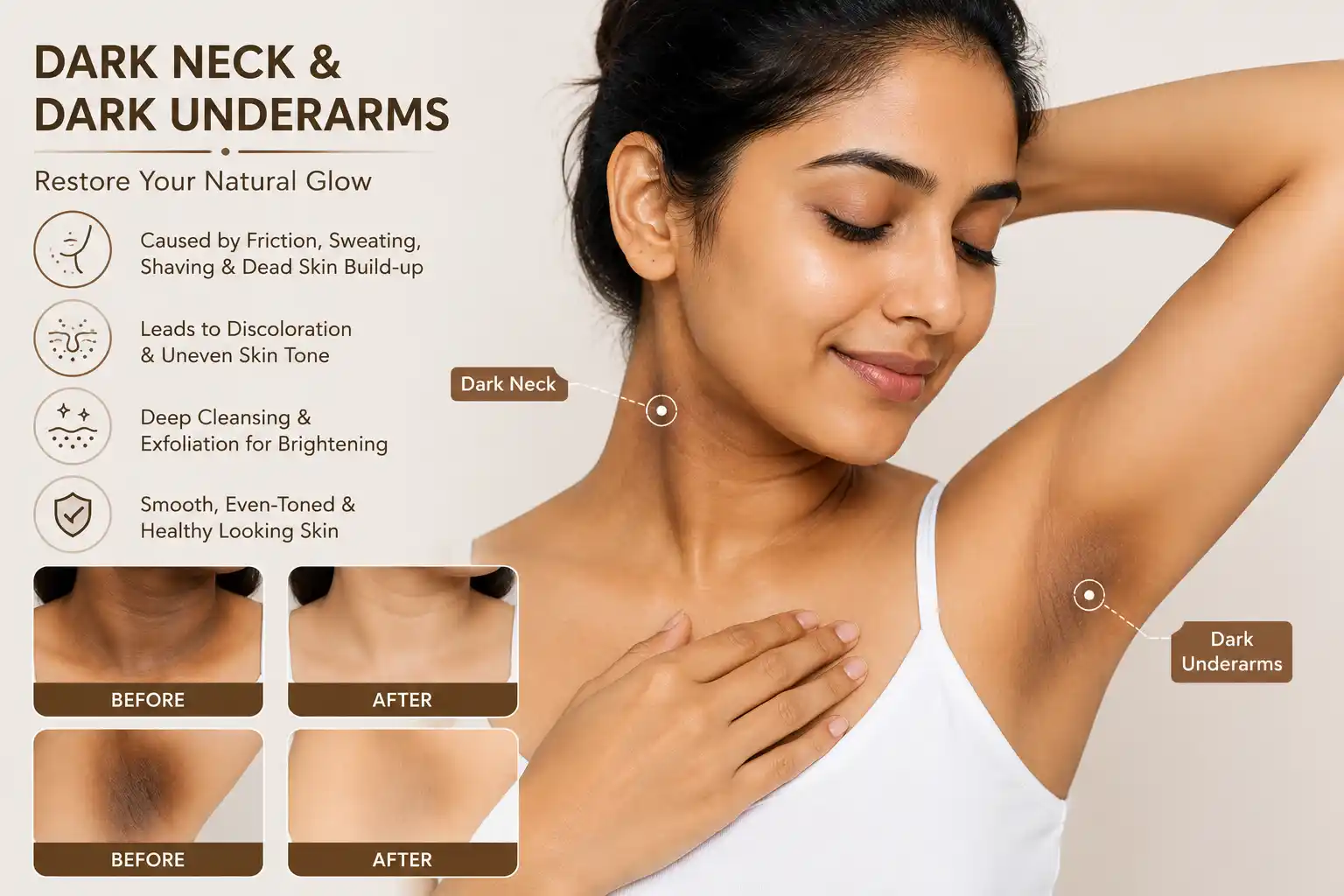 Dark Neck & Dark Underarms