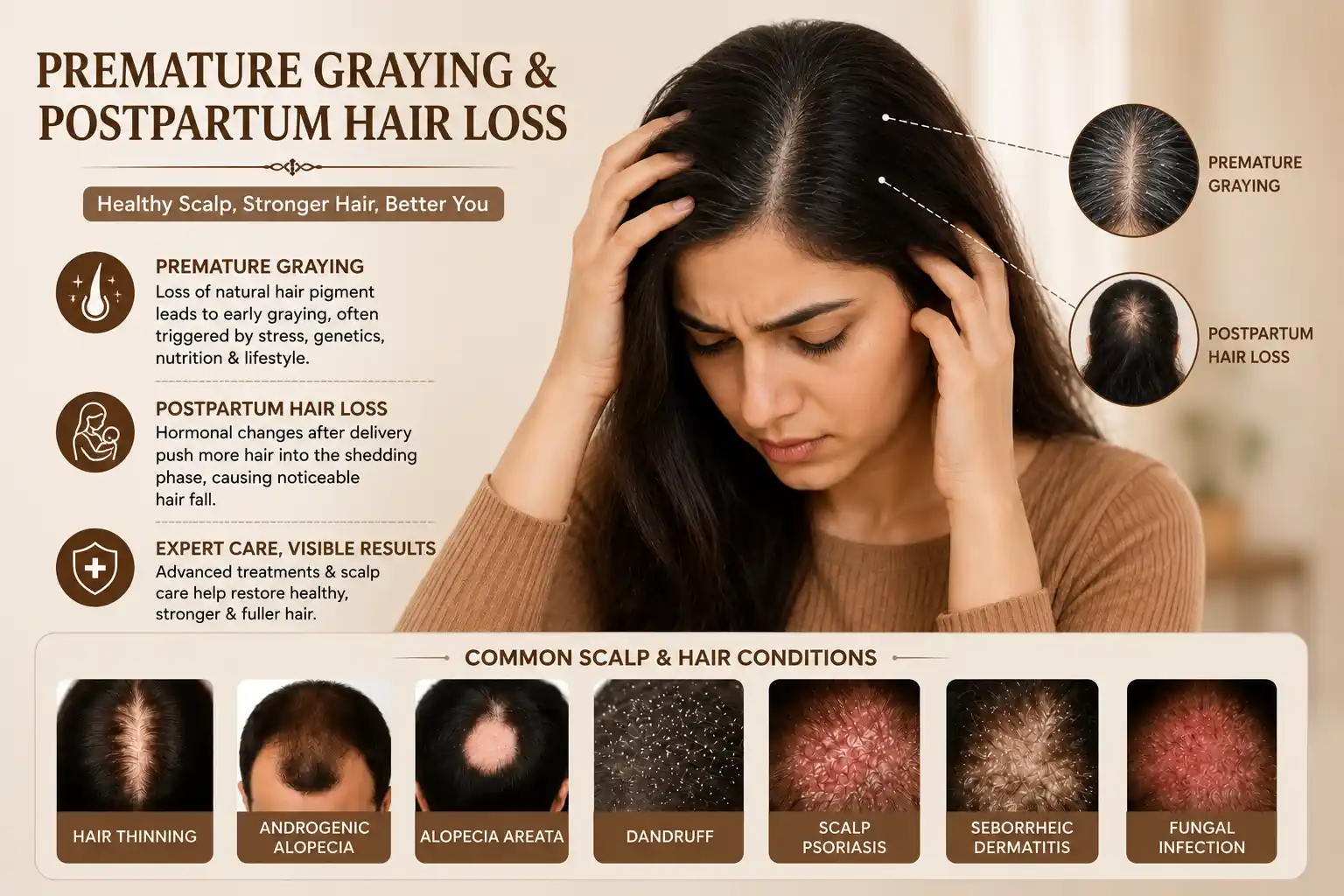 Premature Graying & Postpartum Hair Loss